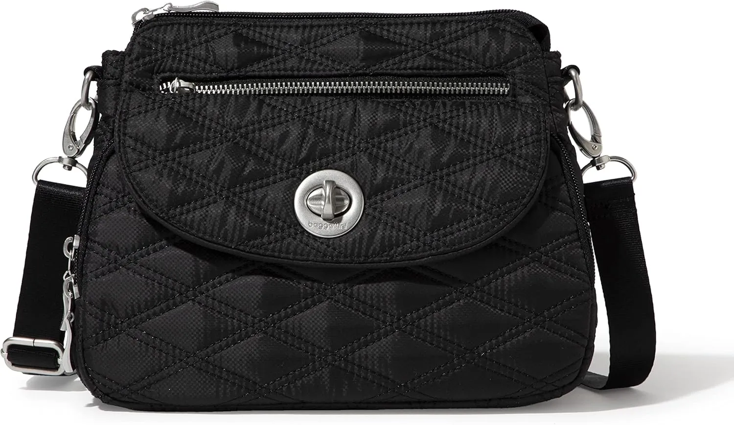 Baggallini Calais Crossbody Bags for Women 9.5"x7" Travel Handbag Purse w/RFID Front Wallet Lightweight Water-Resistant