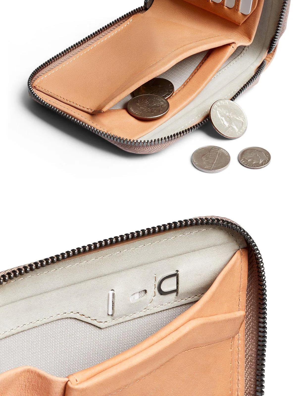 Bellroy Zip Wallet Premium Edition Natural RFID