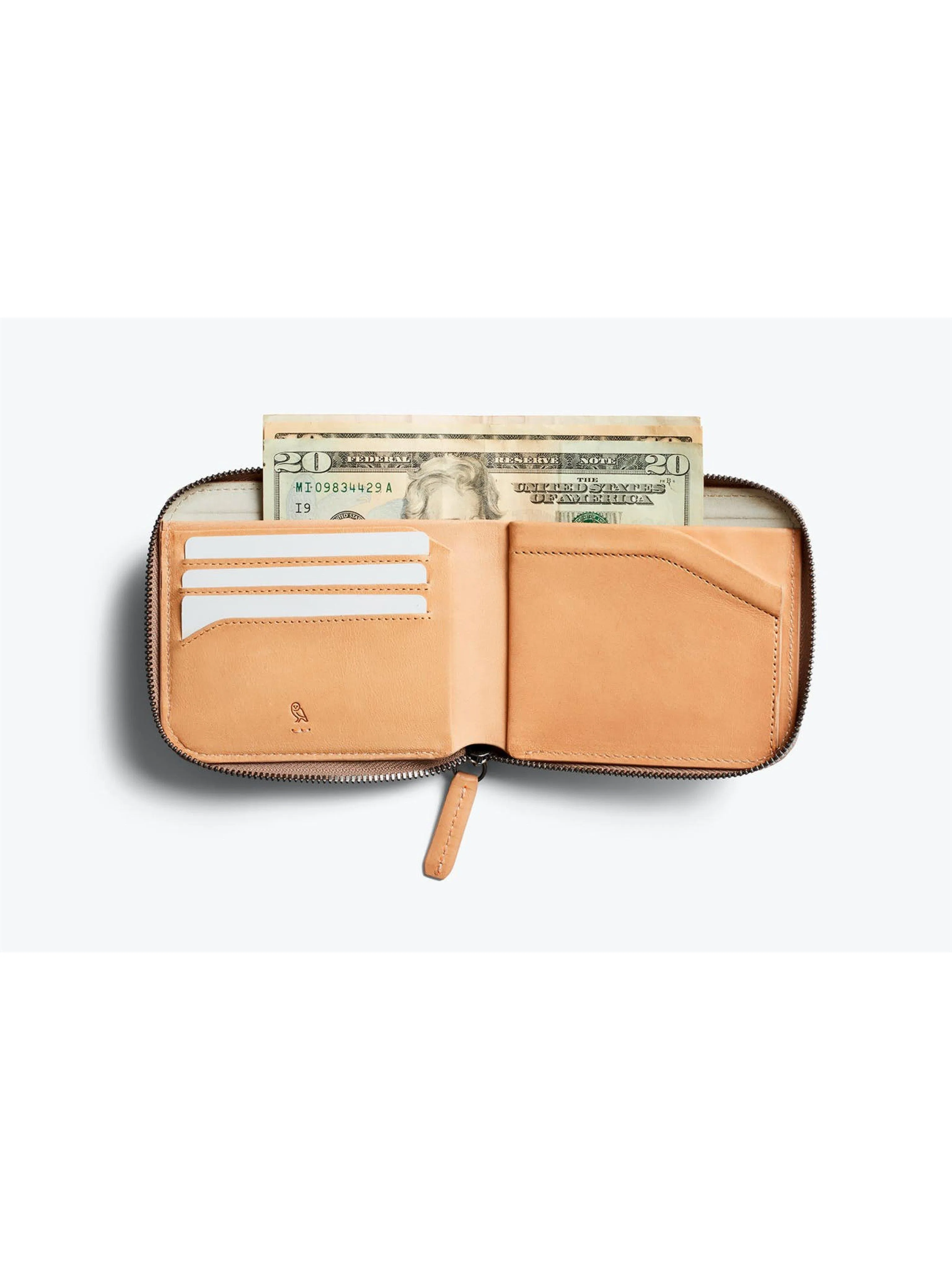 Bellroy Zip Wallet Premium Edition Natural RFID