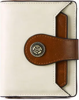 BOSTANTEN Leather Wallets for Women RFID Blocking Zipper Pocket Small Bifold Wallet Card Case