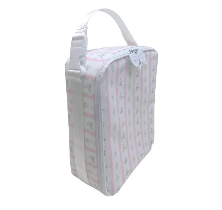 Bring It Insulated Lunch Bag in Ribbon Floral Pink | TRVL Design