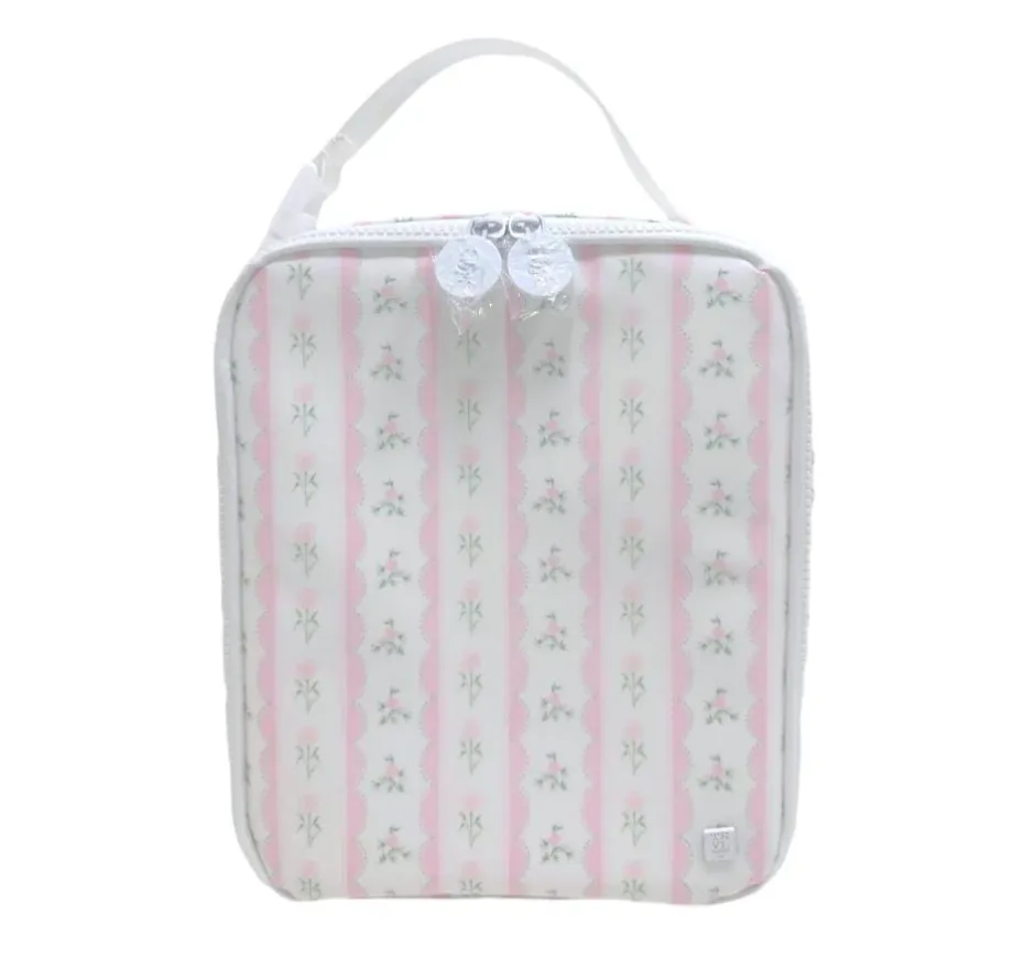 Bring It Insulated Lunch Bag in Ribbon Floral Pink | TRVL Design
