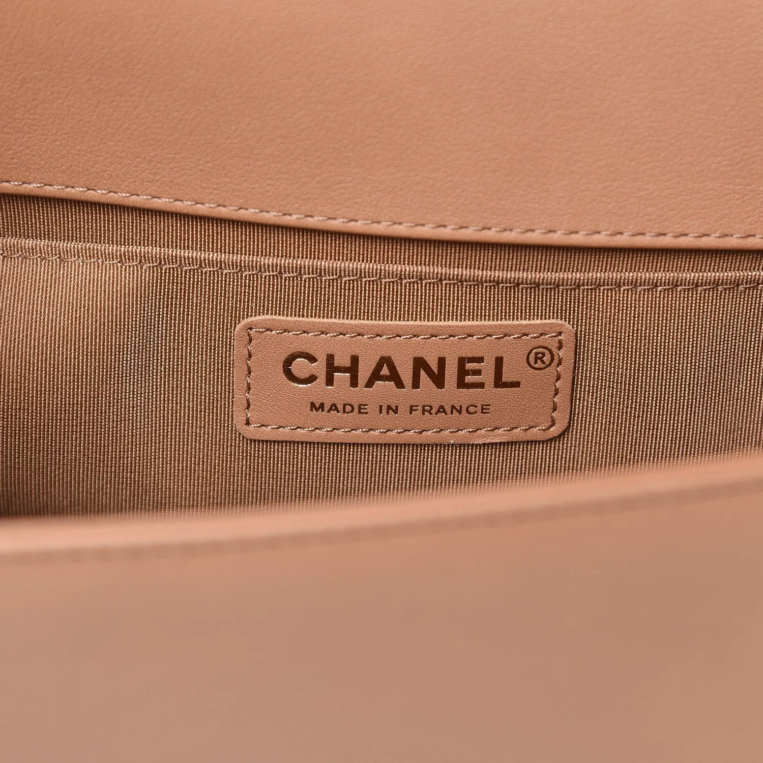 CHANEL CC MEDIUM BOY CHEVRON QUILTED CALFSKIN BAG