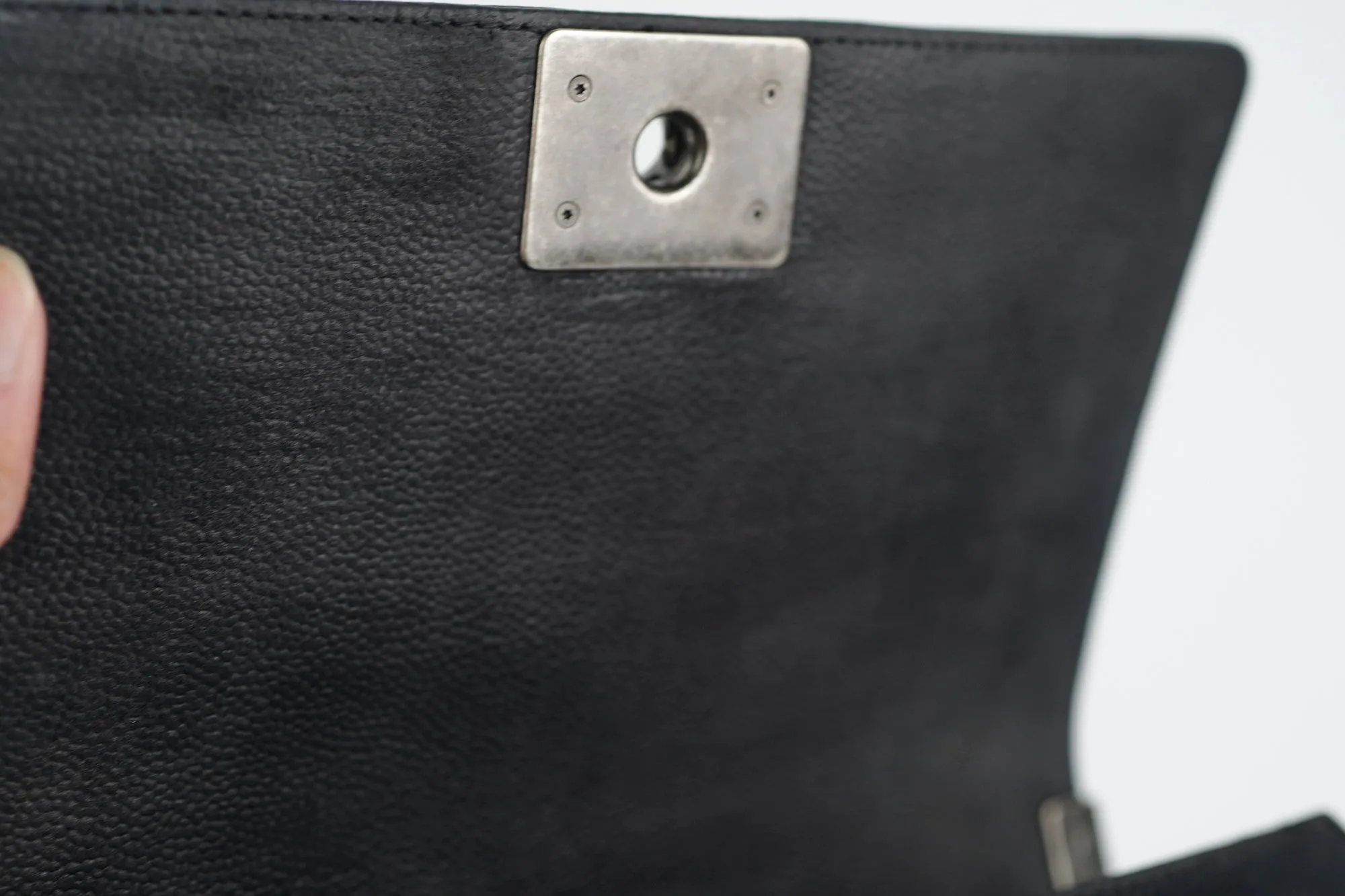Chanel Old Medium Boy Black