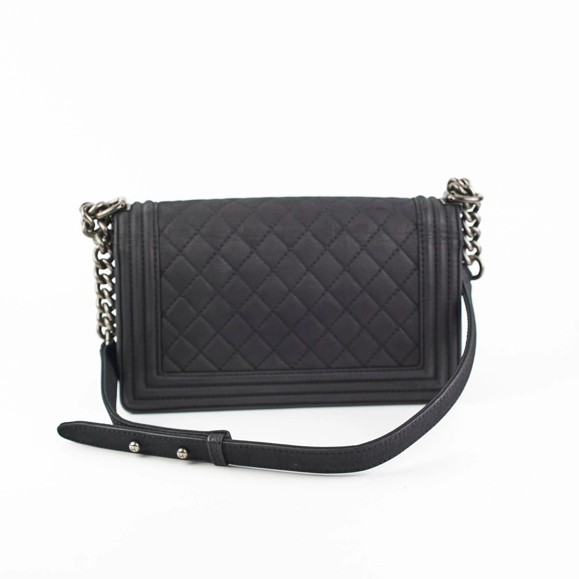 Chanel Old Medium Boy Black
