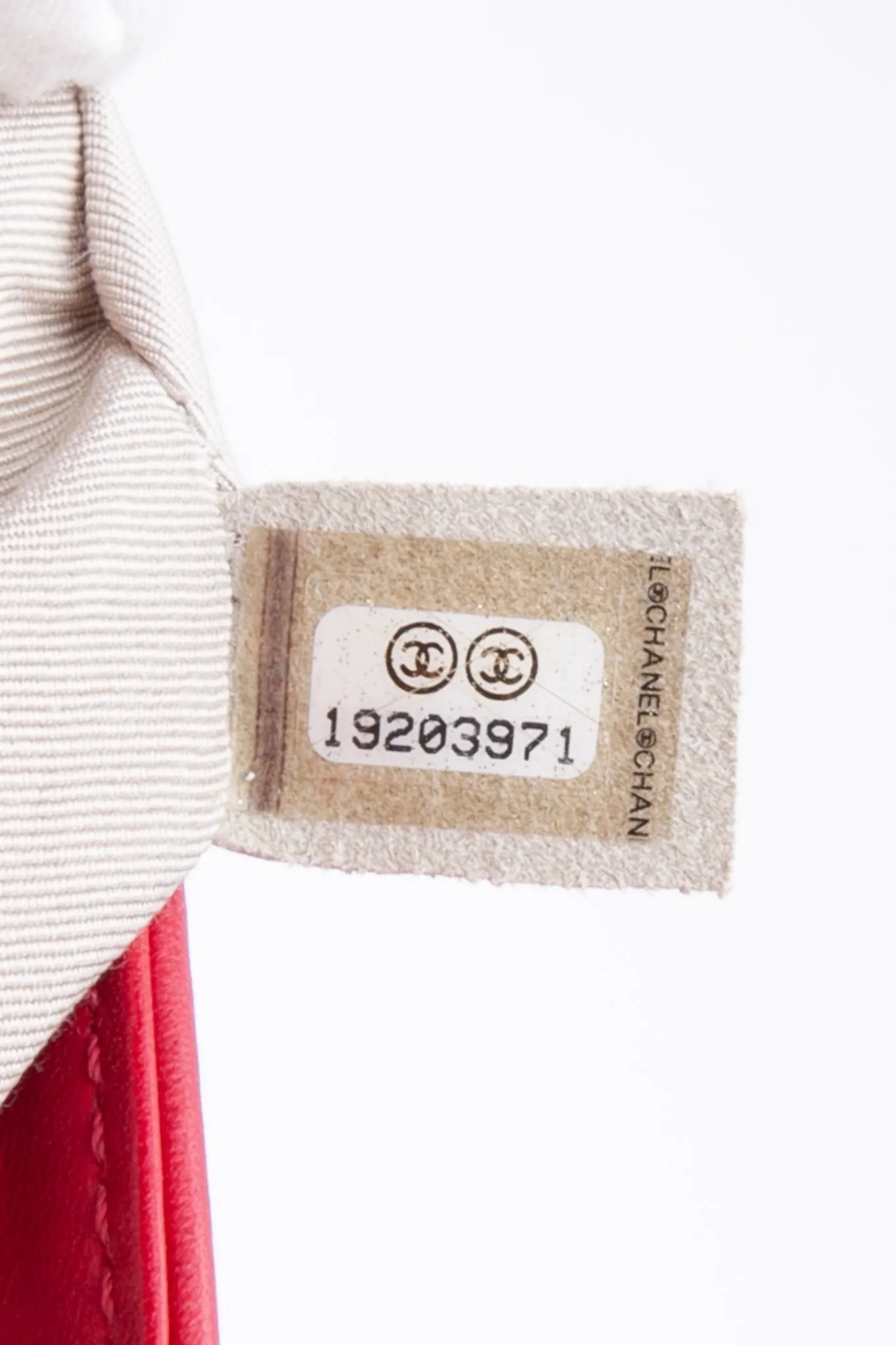 CHANEL Perforated Lambskin Quilted Medium Boy Flap Red