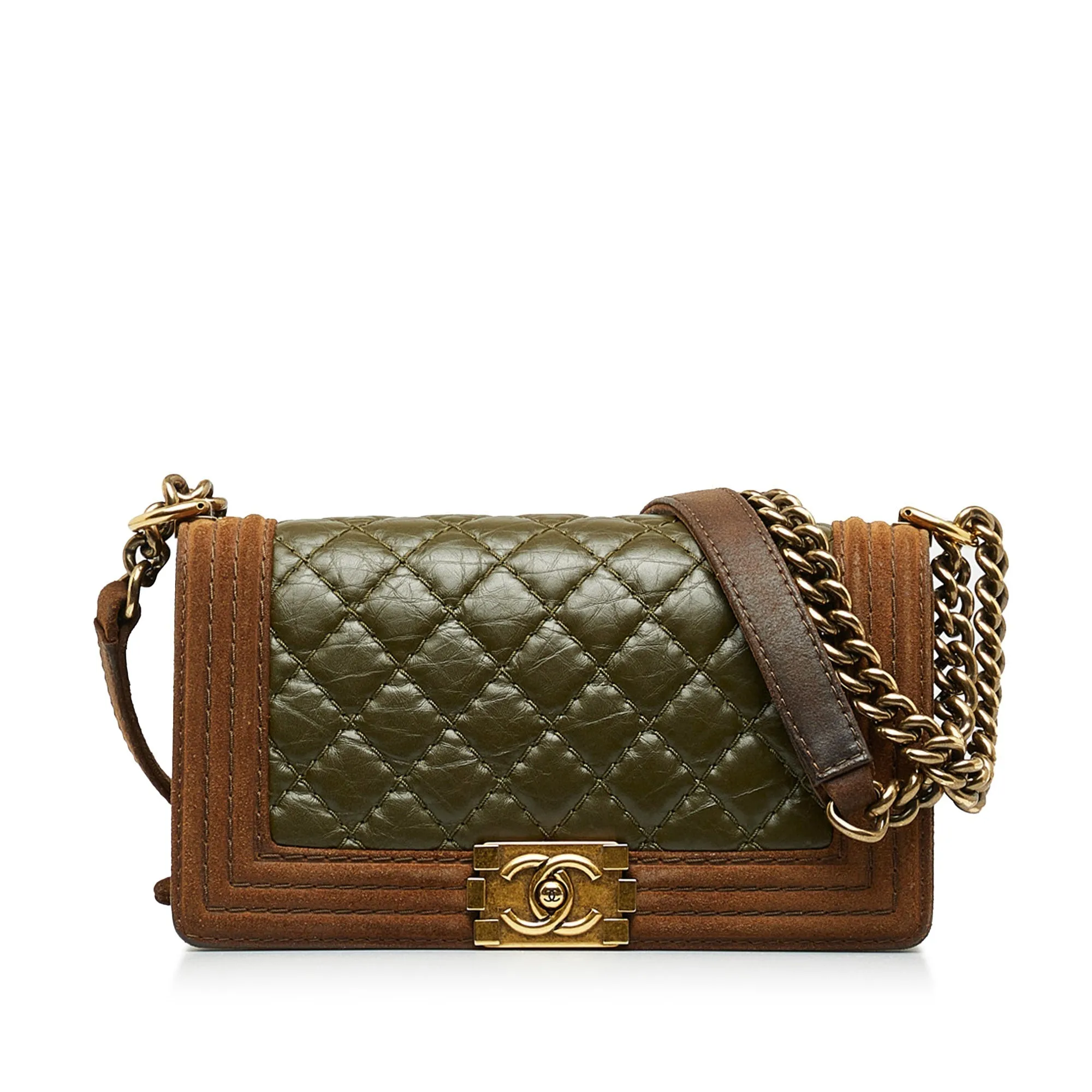 CHANEL Small Boy Aged Calfskin Flap Bag