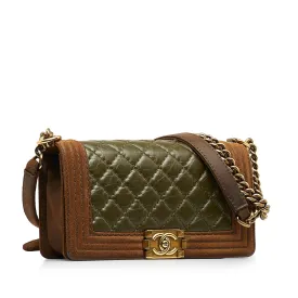 CHANEL Small Boy Aged Calfskin Flap Bag