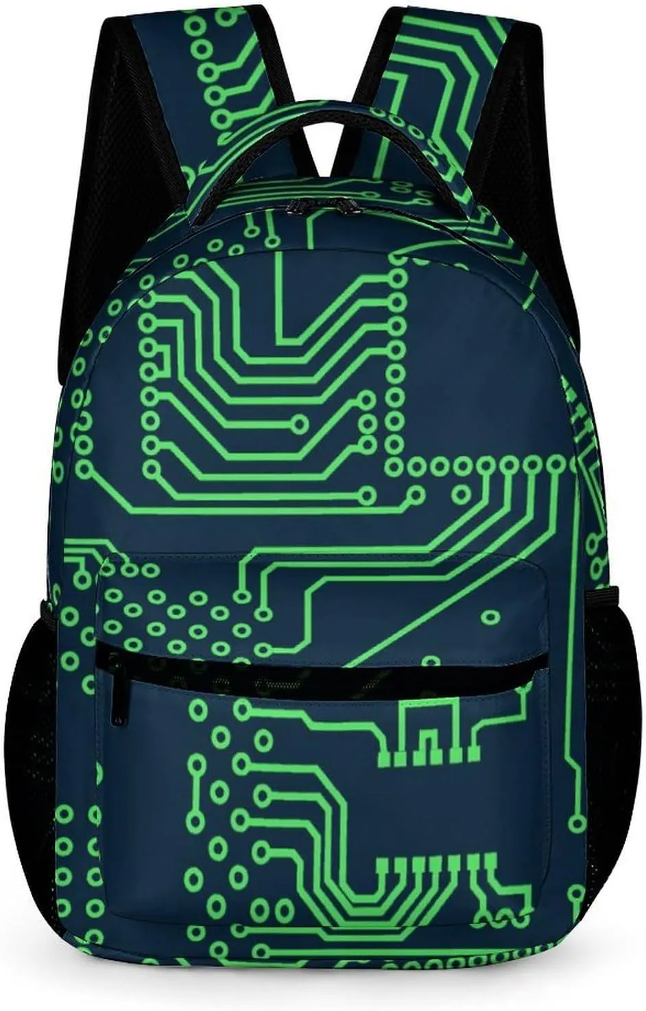 Circuit Board Pattern Unisex Backpack Casual Daypacks Quality Shoulders Bag for Camping Hiking Travel Gear
