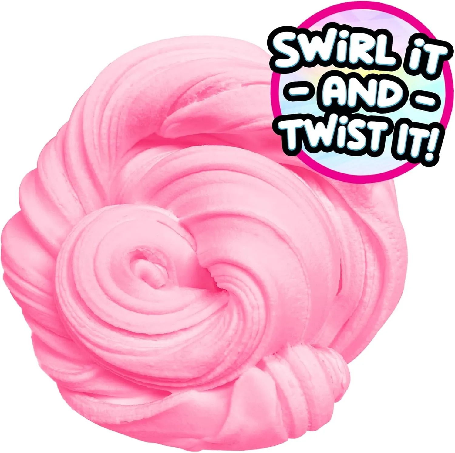 Compound Kings Fluffy Butter Cloudz Scented Large Slime Bucket for Kids  Soft, Squishy, Non-Toxic Sensory Toy | Pink Cotton Candy Slime Gift