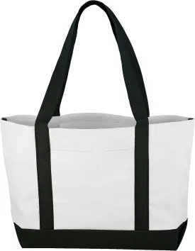 Daily Tote with Shoulder Length Handles and Outside Pocket