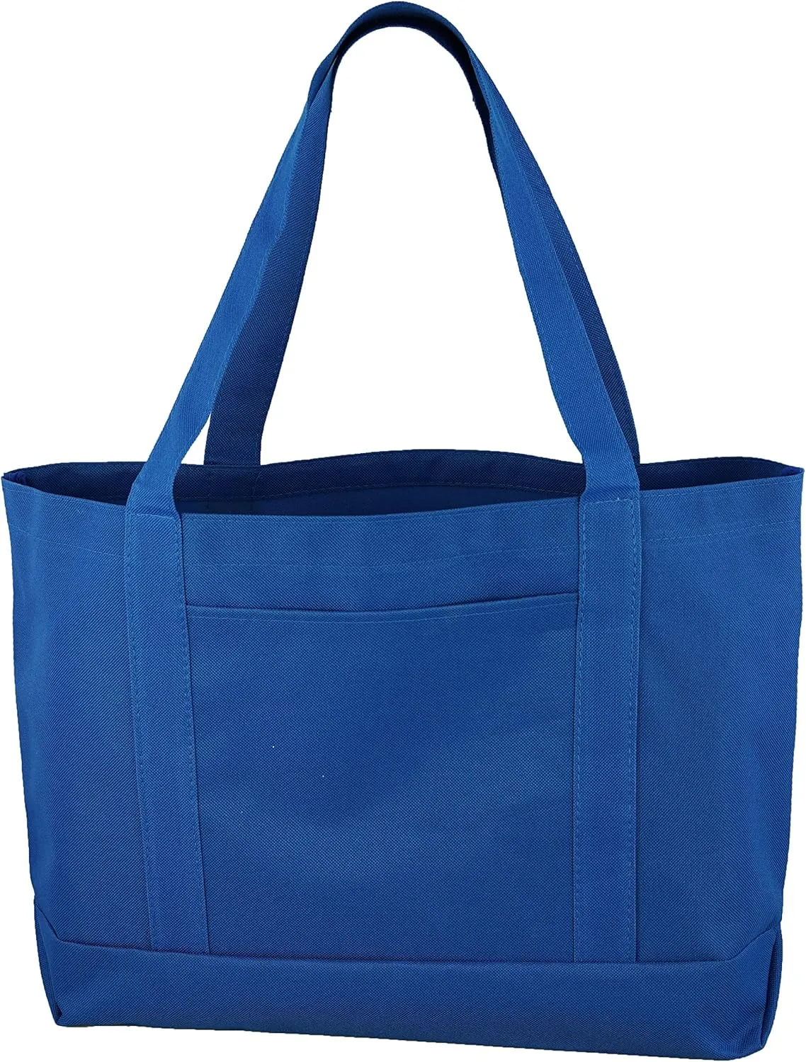 Daily Tote with Shoulder Length Handles and Outside Pocket