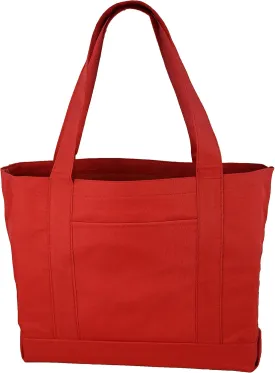 Daily Tote with Shoulder Length Handles and Outside Pocket
