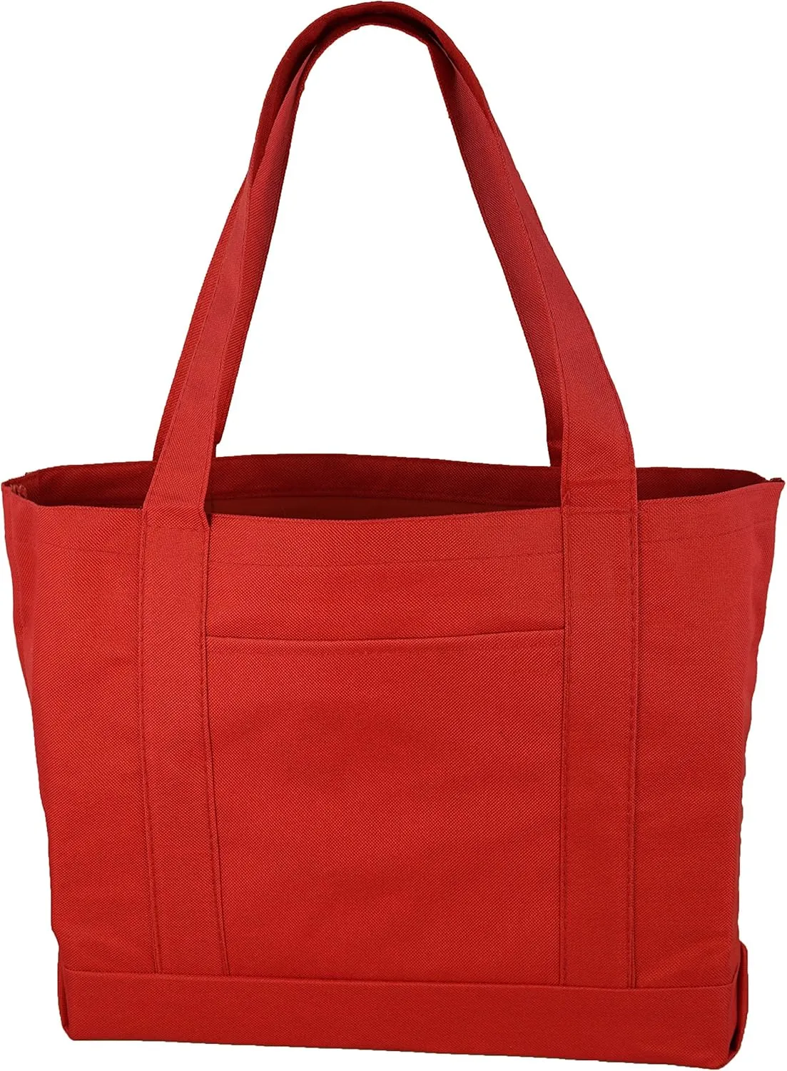 Daily Tote with Shoulder Length Handles and Outside Pocket