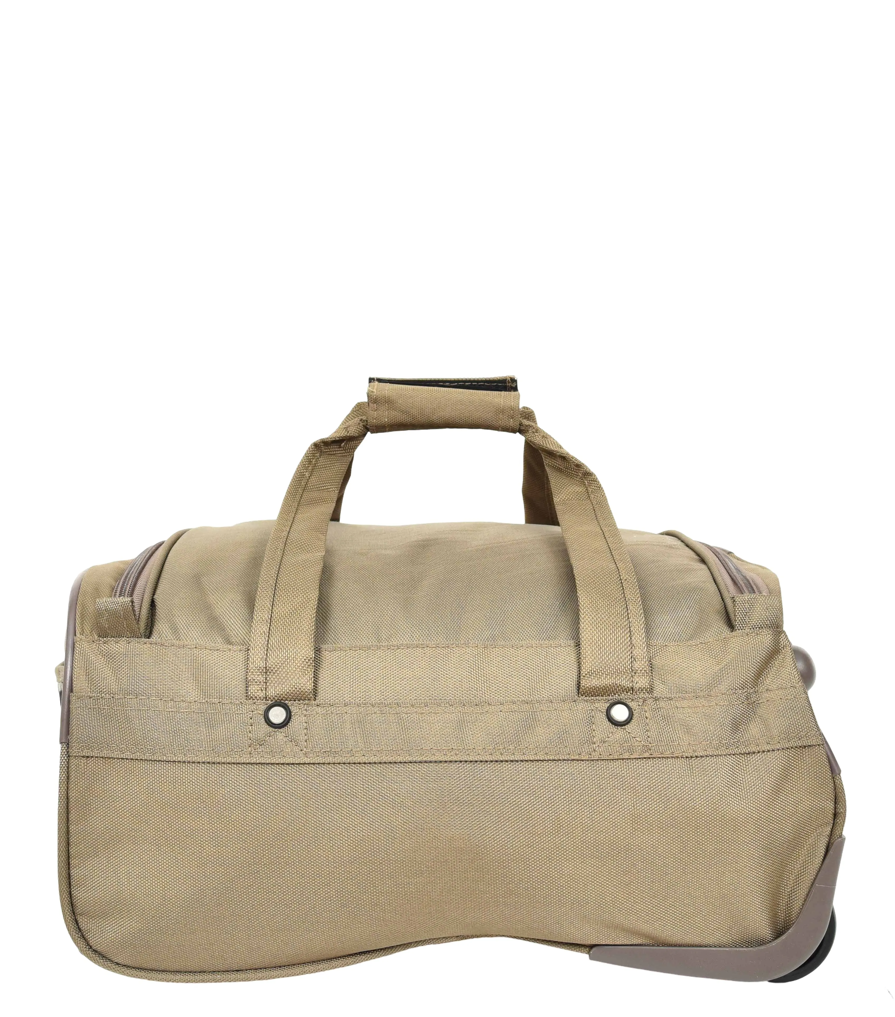 DR638 Weekend Travel Mid Size Bag Wheeled Holdall Duffle Beige