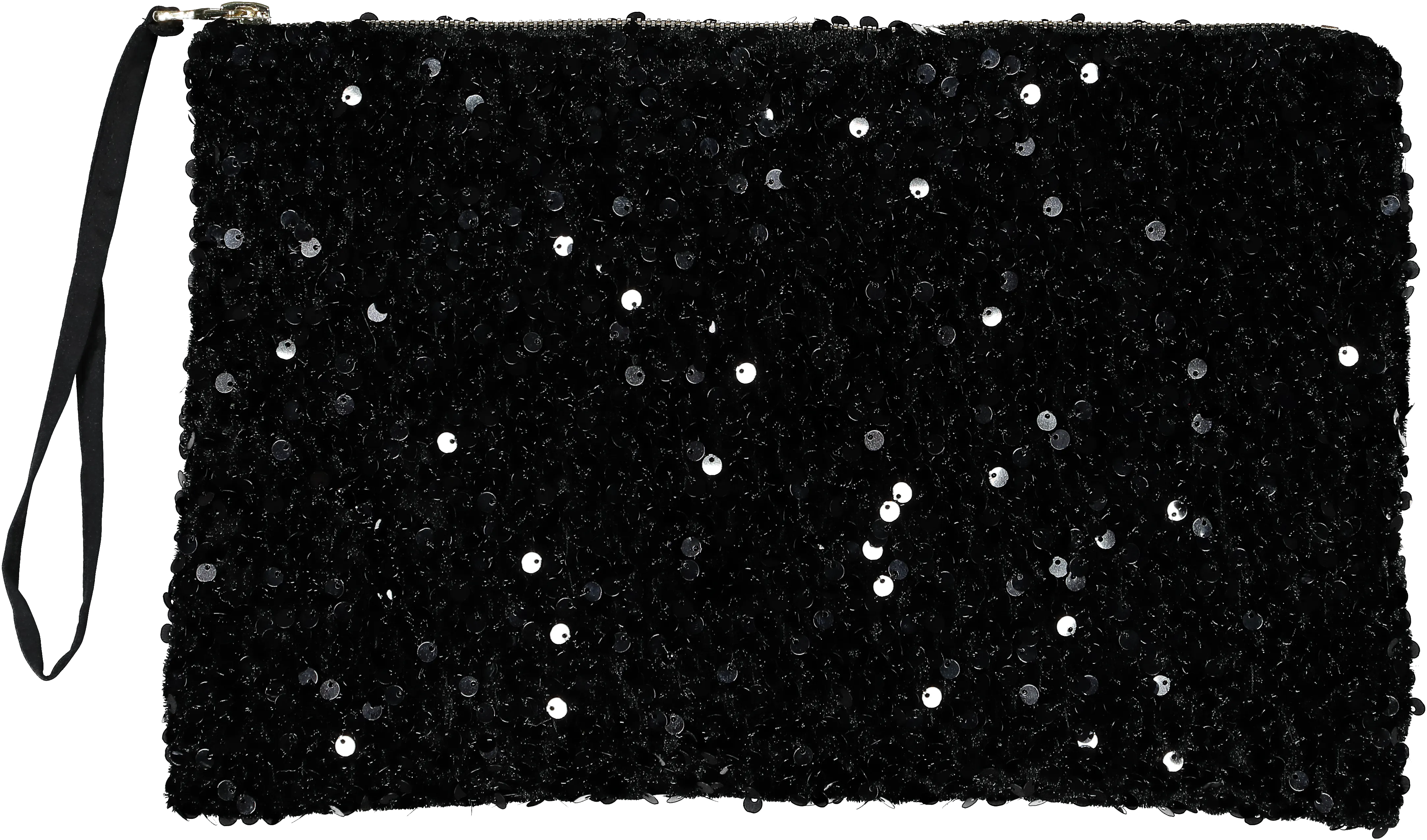 Evening Sequin Clutch - Black