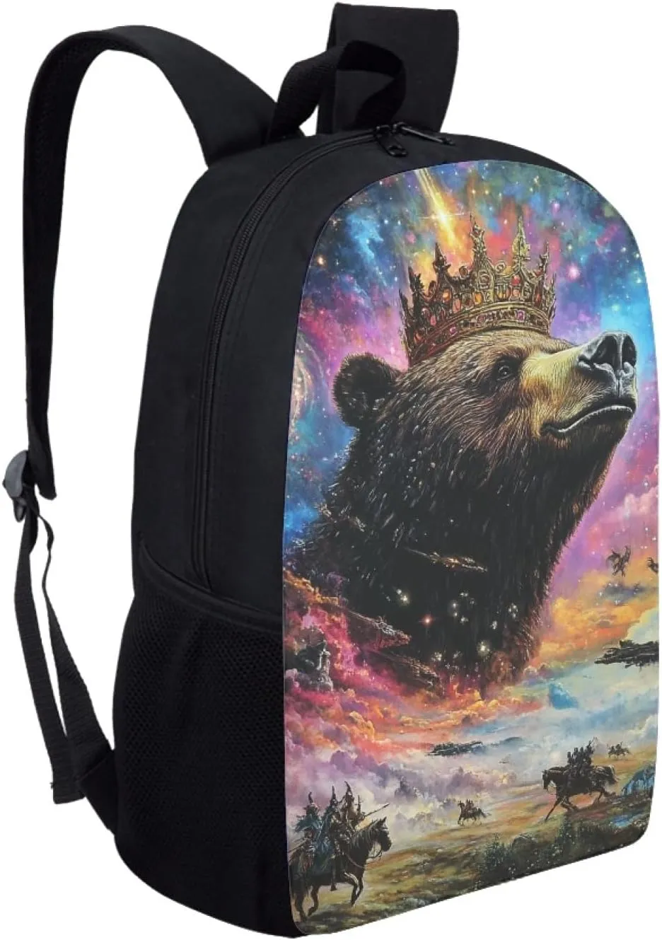 Hawapod Brown Velvet Chinchilla Book Bag For High School 17H High Cute Bookbags Kids Teens Girls Students School Backpacks