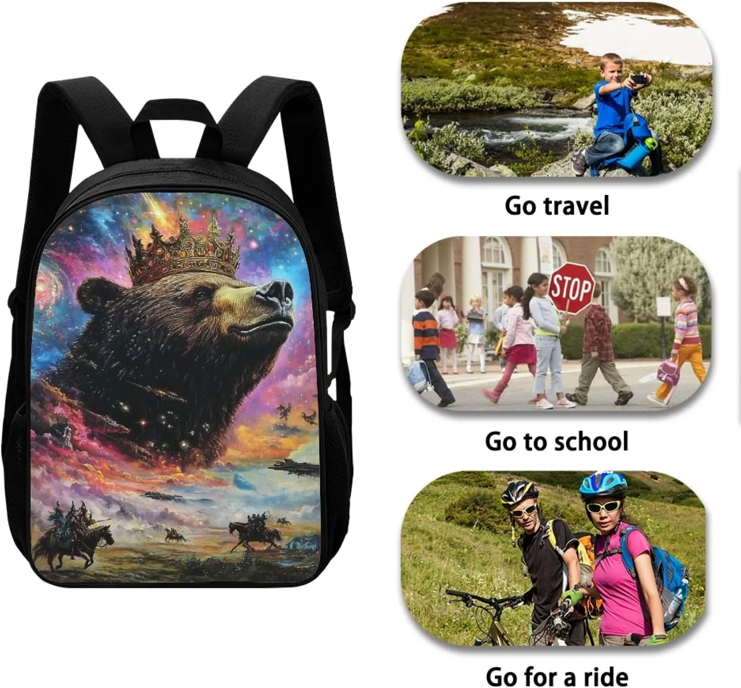 Hawapod Brown Velvet Chinchilla Book Bag For High School 17H High Cute Bookbags Kids Teens Girls Students School Backpacks