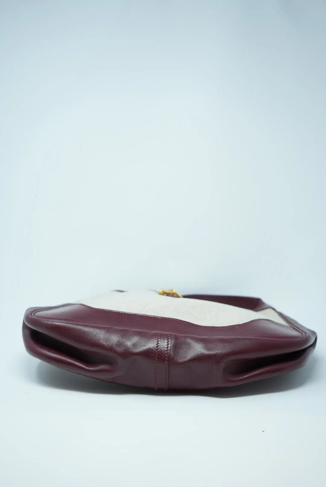 Hermes Vintage Leather&Canvas Shoulder Bag
