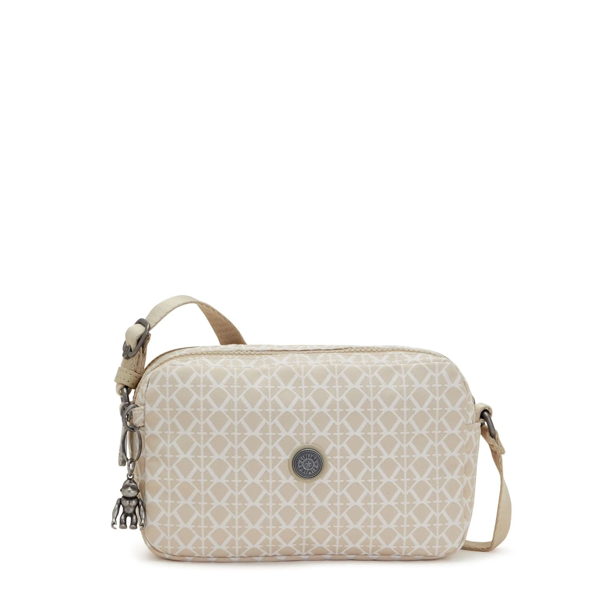 Kipling Milda Signature Beige Small Crossbody Bag C2I7669-R63