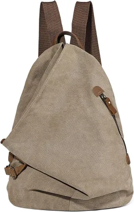 KL928 Canvas Vintage Backpack  Large Casual Daypack Outdoor Travel Rucksack Hiking Backpacks for Men Women
