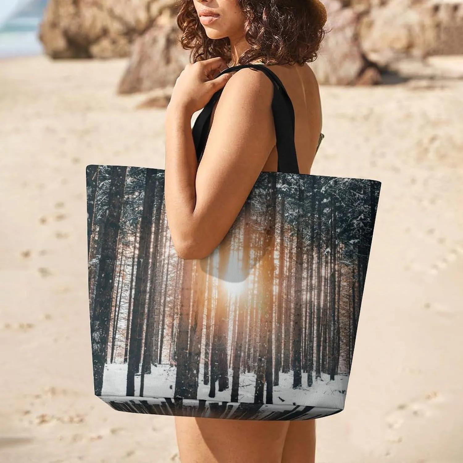 Large Capacity Shopping Tote Bag for Women, Girls