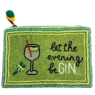 Let the Evening BeGin Beaded Clutch