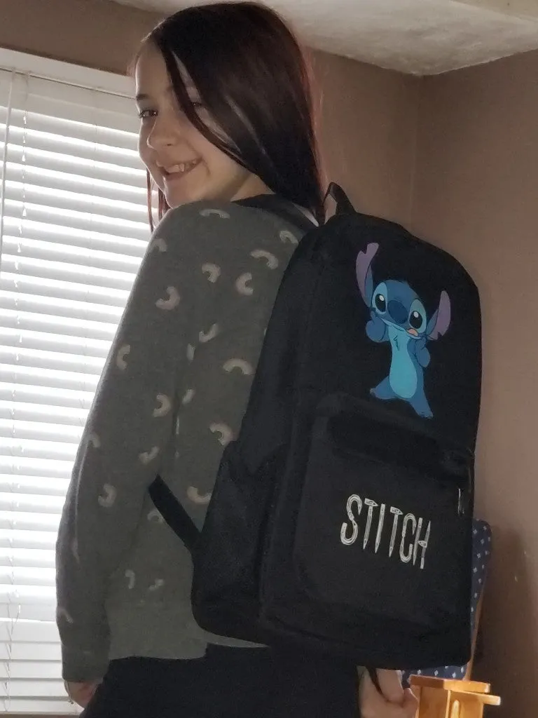 Lilo and Stitch Backpack Girl Backpack Schoolbag Boy Kids Teenage Gifts
