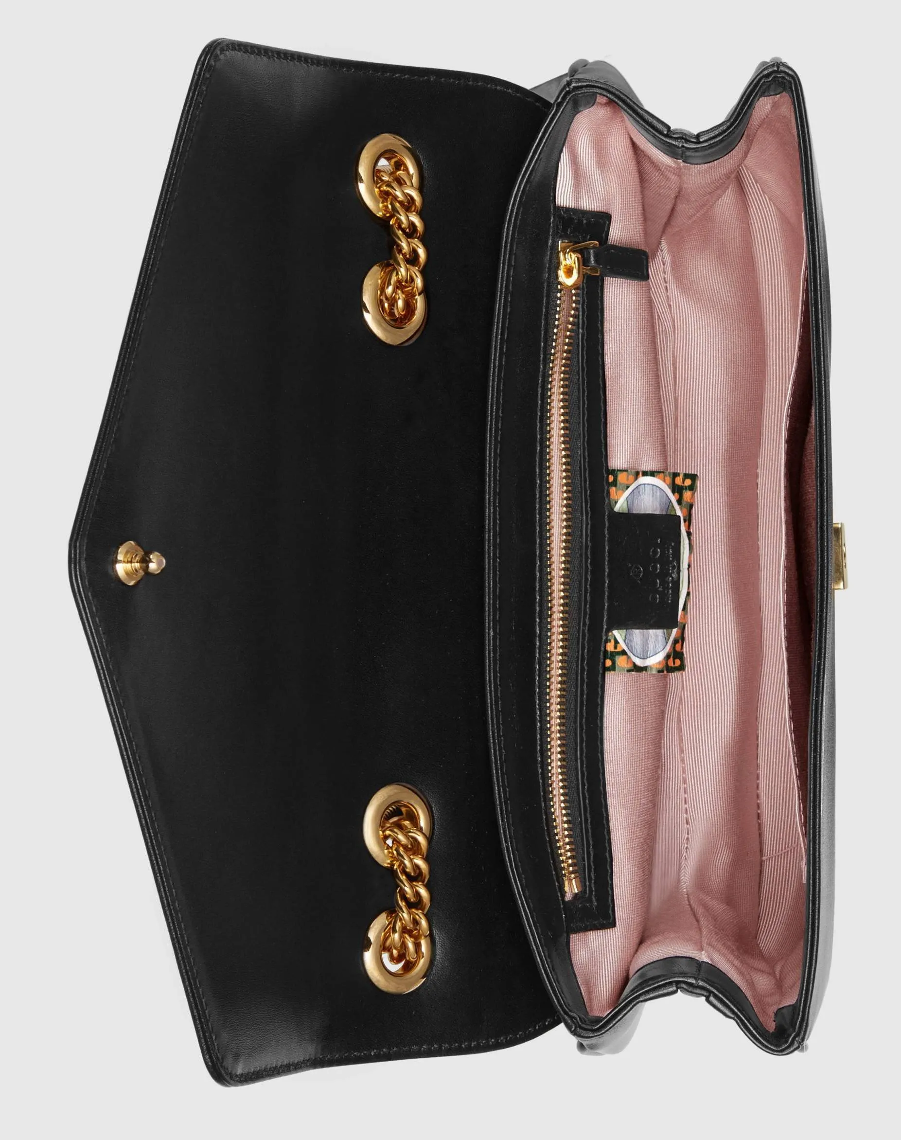 Medium Shoulder Bag with Tiger Head - Black, Red, Green, White
