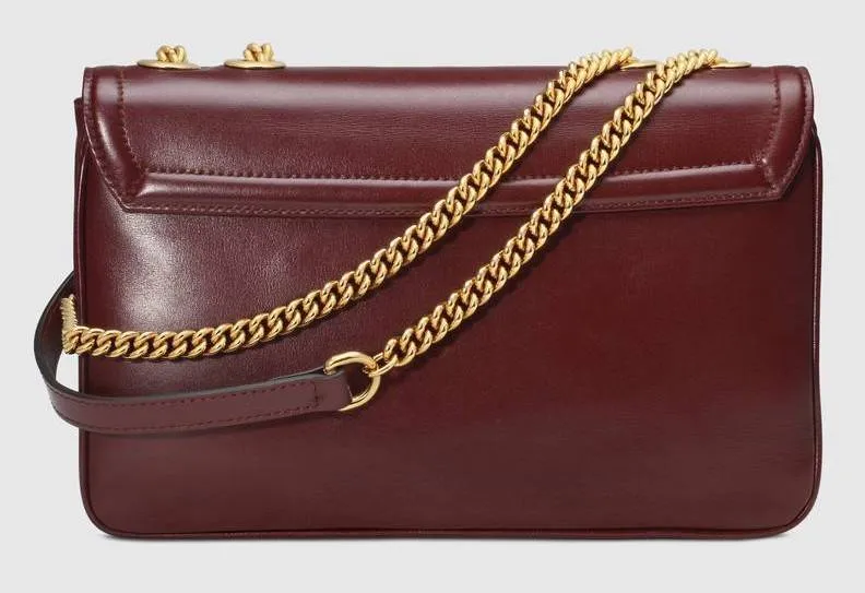 Medium Shoulder Bag with Tiger Head - Black, Red, Green, White