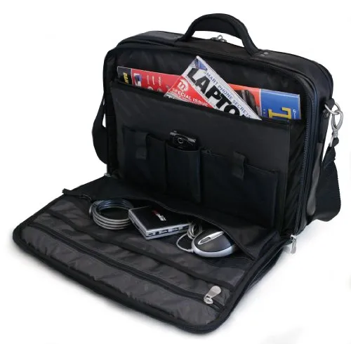 Mobile Edge Premium Computer Briefcase- 15.6-Inch Pc/17-Inch Mac (Navy/Black)