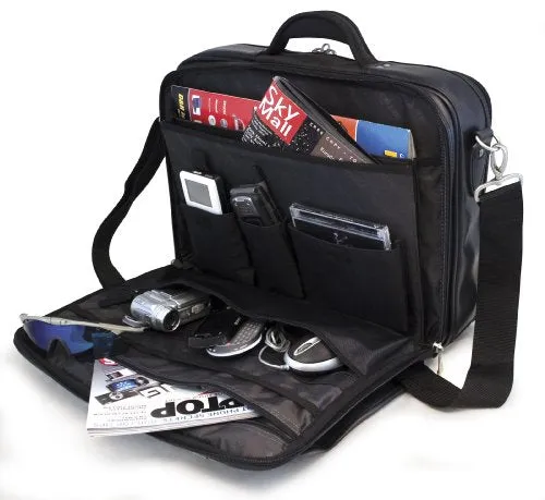 Mobile Edge Premium Computer Briefcase- 15.6-Inch Pc/17-Inch Mac (Navy/Black)