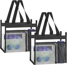 NATURAL STYLE 2-PACK Clear Bag Stadium Approved, Multifunction Clear Tote Bag for Travel Festival Work Concerts