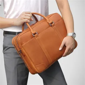 Nesitu High Quality Black Brown Genuine Leather Men Bags