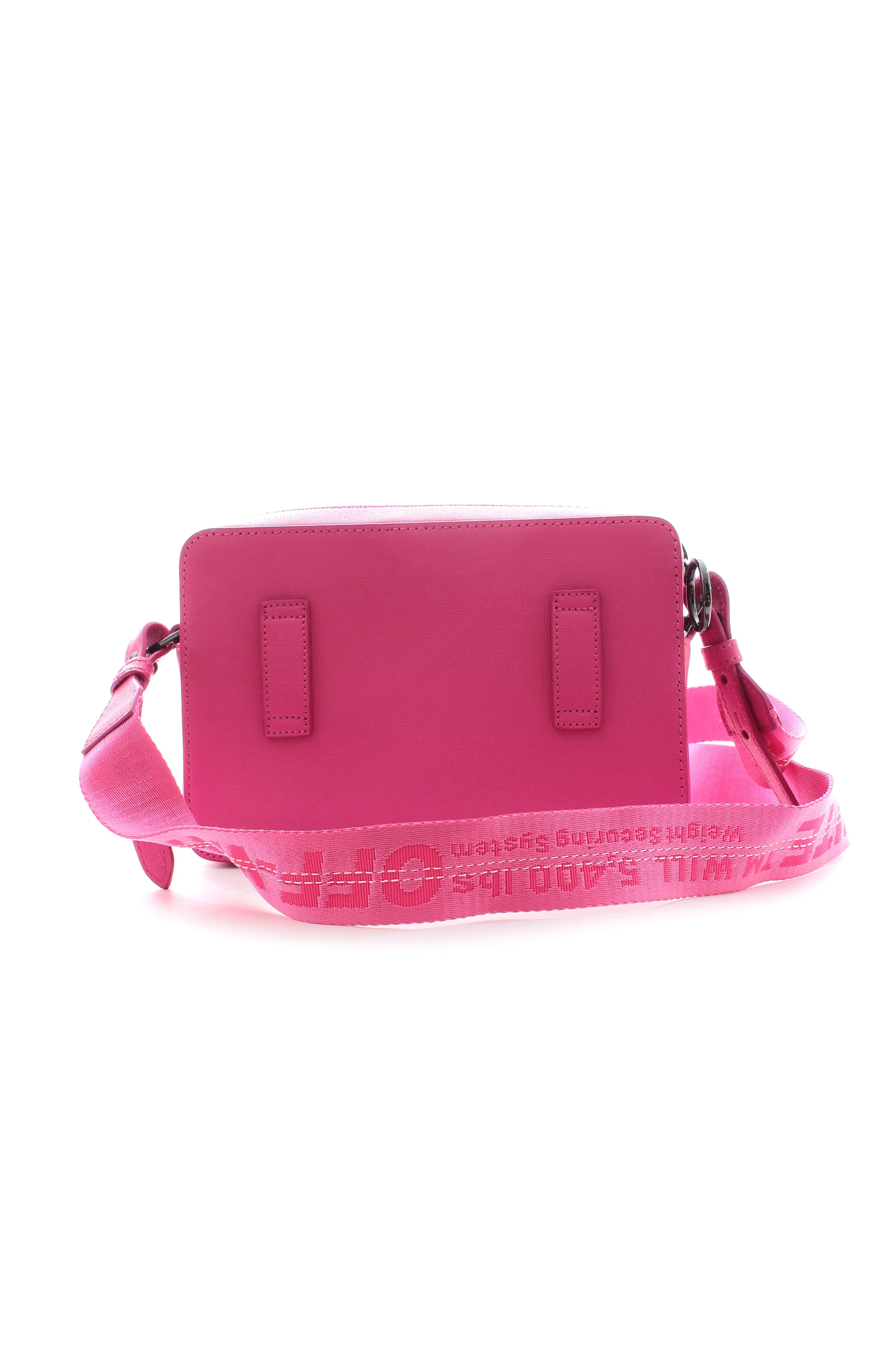 Off-White Diagonal Striped Leather Shoulder and Belt Bag