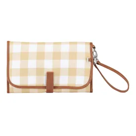 OiOi Change Mat Clutch - Gingham/Beige