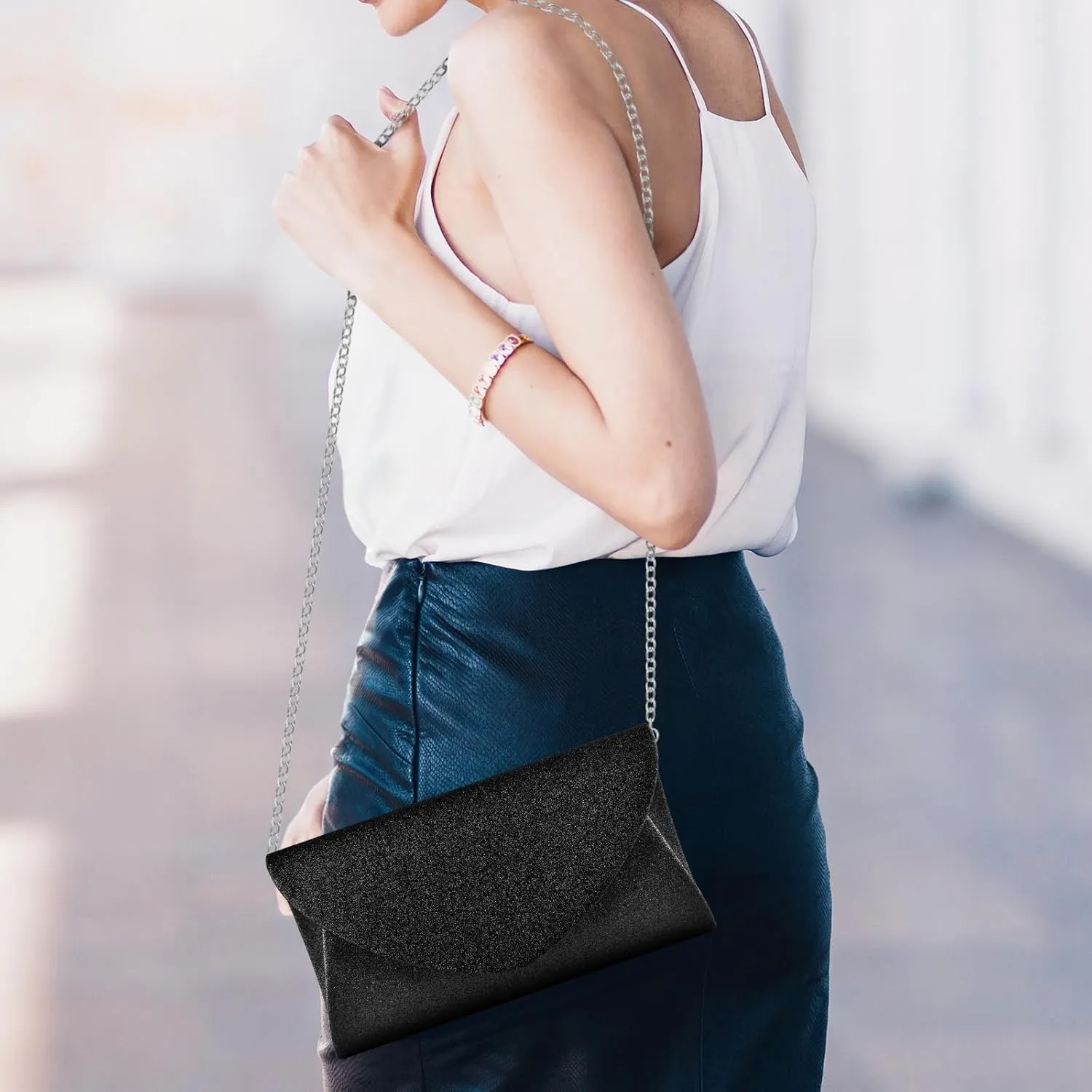 PACETAP Clutch Purses for Women, Handbags with Chain for Women Formal, Evening Bag for Wedding Party Cocktail Prom Dinner
