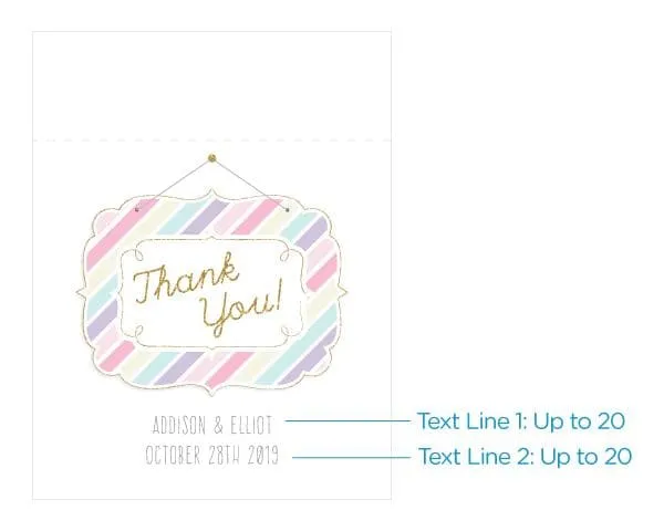 Personalized So Sweet White Goodie Bag (Set of 12)
