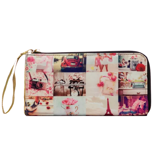 Pink Collage Wallet