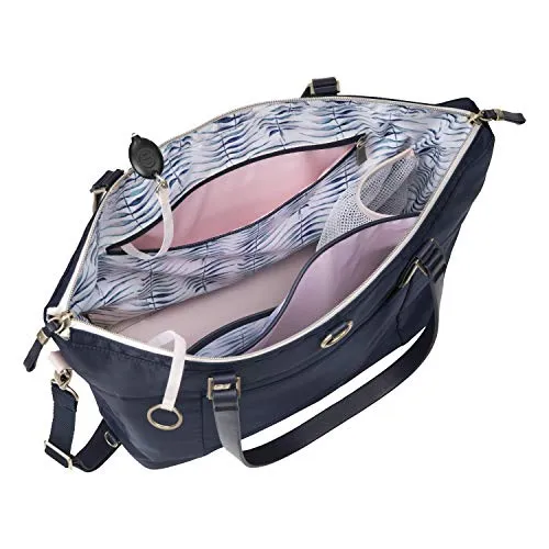 Ricardo Beverly Hills Indio Softside Convertible Tote, Lightweight and Durable Travel Tote, Includes Backpack Straps, Crossbody, and Trolly Sleeve, Dark Navy