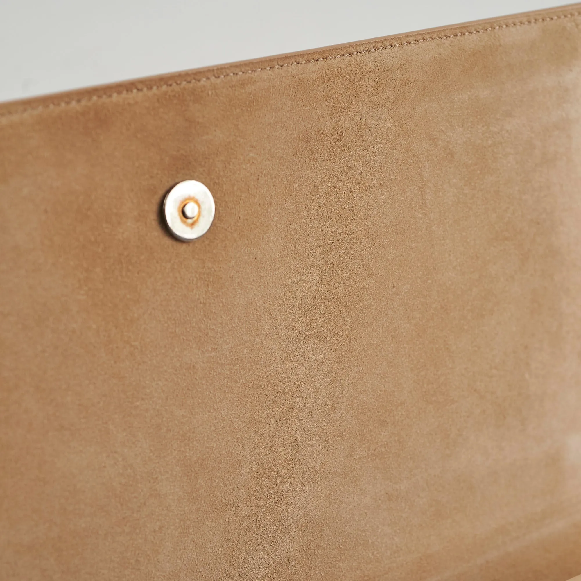 Saint Laurent Clutch Large Patent Clutch Beige