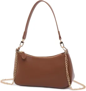 Shoulder Bag for Women with 2 Removable Straps and Zipper Closure Crossbody Bags Clutch Tote HandBags Purses