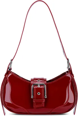 Shoulder Bags Y2k Purse for Women, Top Handle Purses Buckle Punk Hobo Clutch Crossbody Bag Trendy Leather Handbag