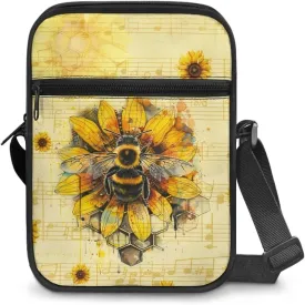 Suobstales Crossbody Bag Sling Purse for Women Men Mini Shoulder Bag Messenger Bag Fanny Back Pack Travel Passport Wallet Bag