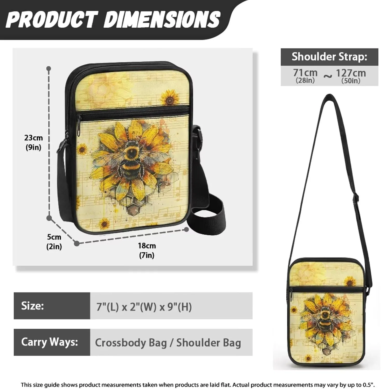 Suobstales Crossbody Bag Sling Purse for Women Men Mini Shoulder Bag Messenger Bag Fanny Back Pack Travel Passport Wallet Bag