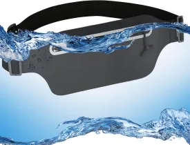 Waterproof Fanny Pack Women Kids,Slim Running Belt Bag for Men Waist Bag,Hiking Waist Pack for Swimming,Kayaking,Beach,Water Sports,GYM,Hydration,Walking,Jogging,Runner Cell Phone Pouch Black