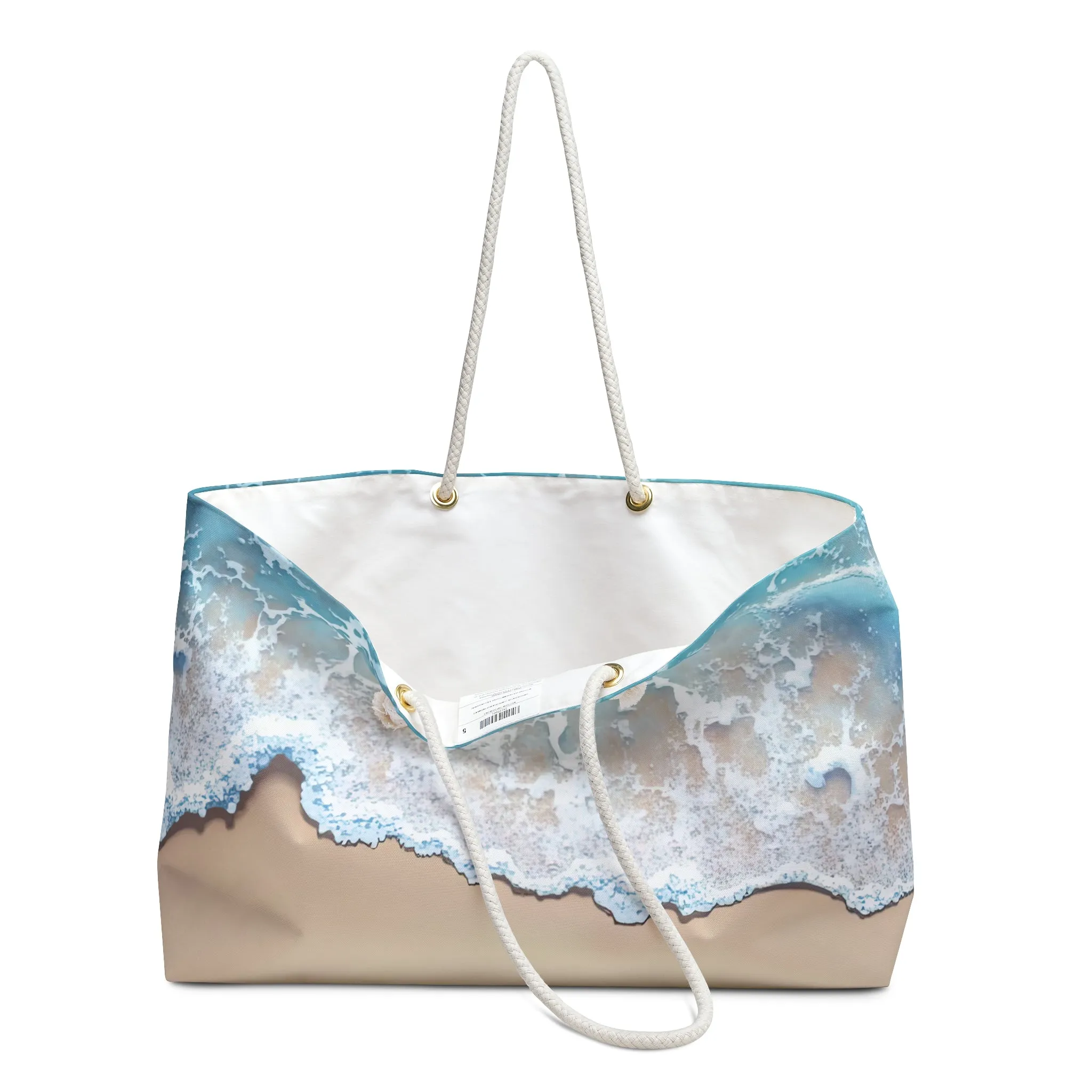 Weekender Bag Personalized Beach Bag Ocean Waves
