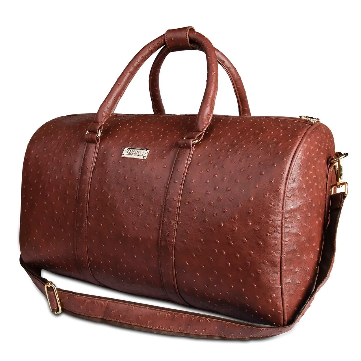 Wine Textured Travel Duffle Bag