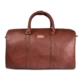 Wine Textured Travel Duffle Bag