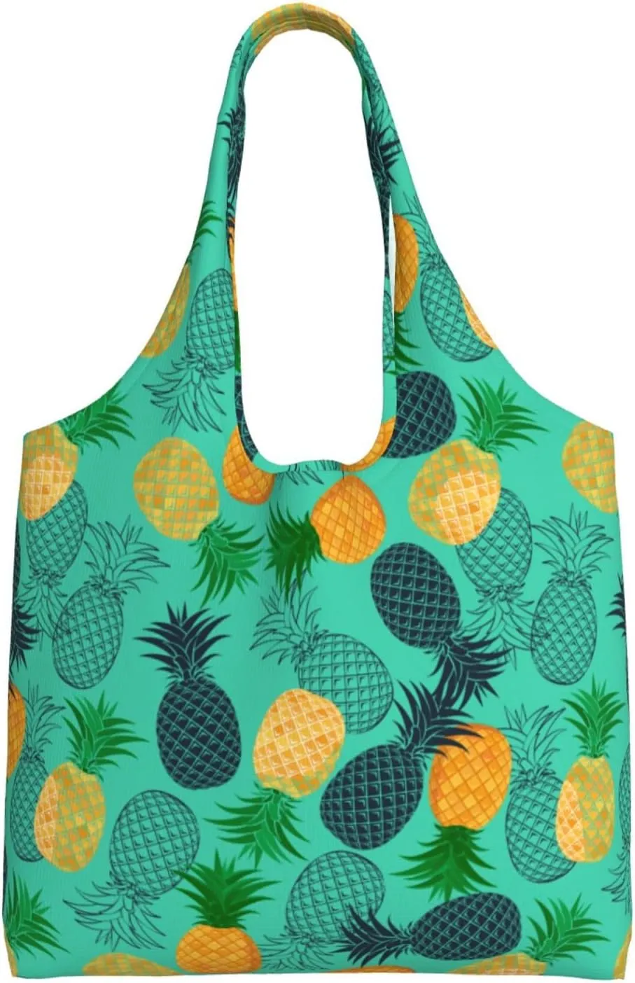 WOAIDY Reusable Grocery Bags for Kitchen, Foldable Durable Shopping Totes with 50lbs Capacity, Large Tote Bags with Handles